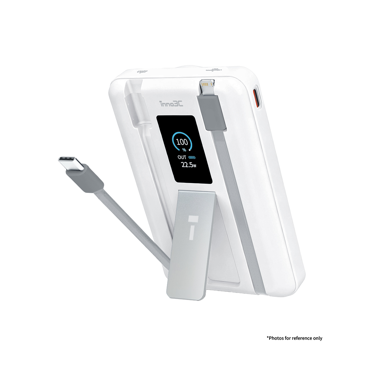 inno3C KH-99 7 in 1 Magnetic Fast Charging Power Bank 10000mAh (White) (3C), , large image number 3