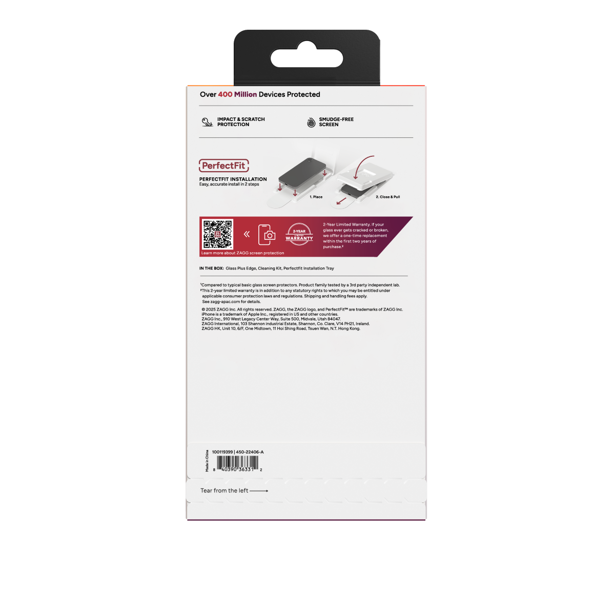 ZAGG Glass Plus Edge iPhone 17 Pro Max Screen Protector, , large image number 1