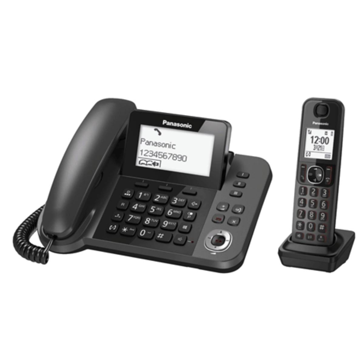 Panasonic KX-TGF320HKM DECT 數碼室內無線電話 - 金屬黑色 image number 0