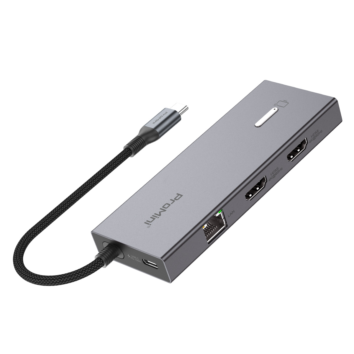 Magic-Pro - ProMini CH9T 9-in-1 USB-C Hub Station - Gray, , large image number 0