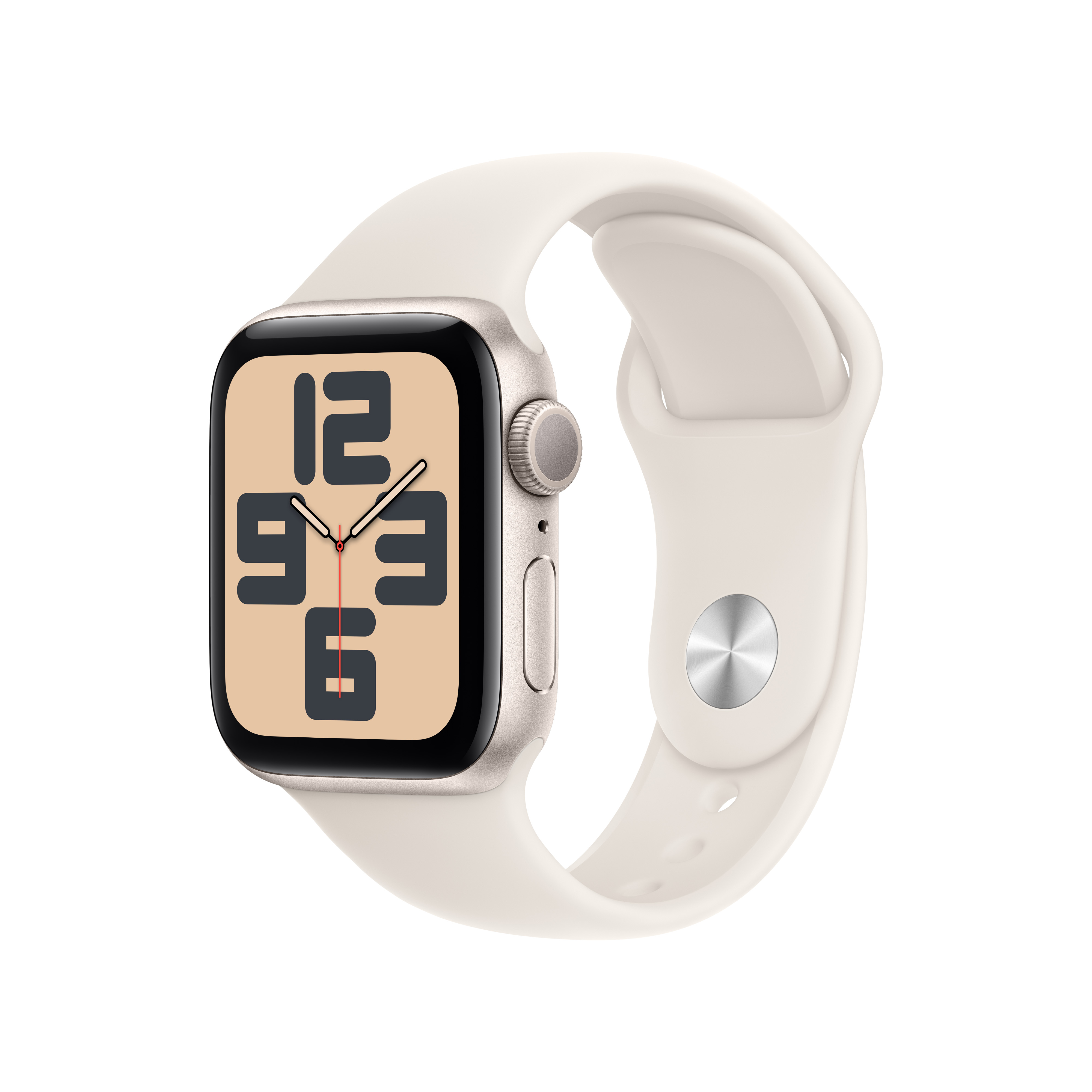 Apple Watch SE (第2代) (GPS) 40 毫米星光色鋁金屬錶殼及星光色運動錶帶 - S/M, 星光色鋁金屬錶殼及星光色運動錶帶 - S/M, large image number 0