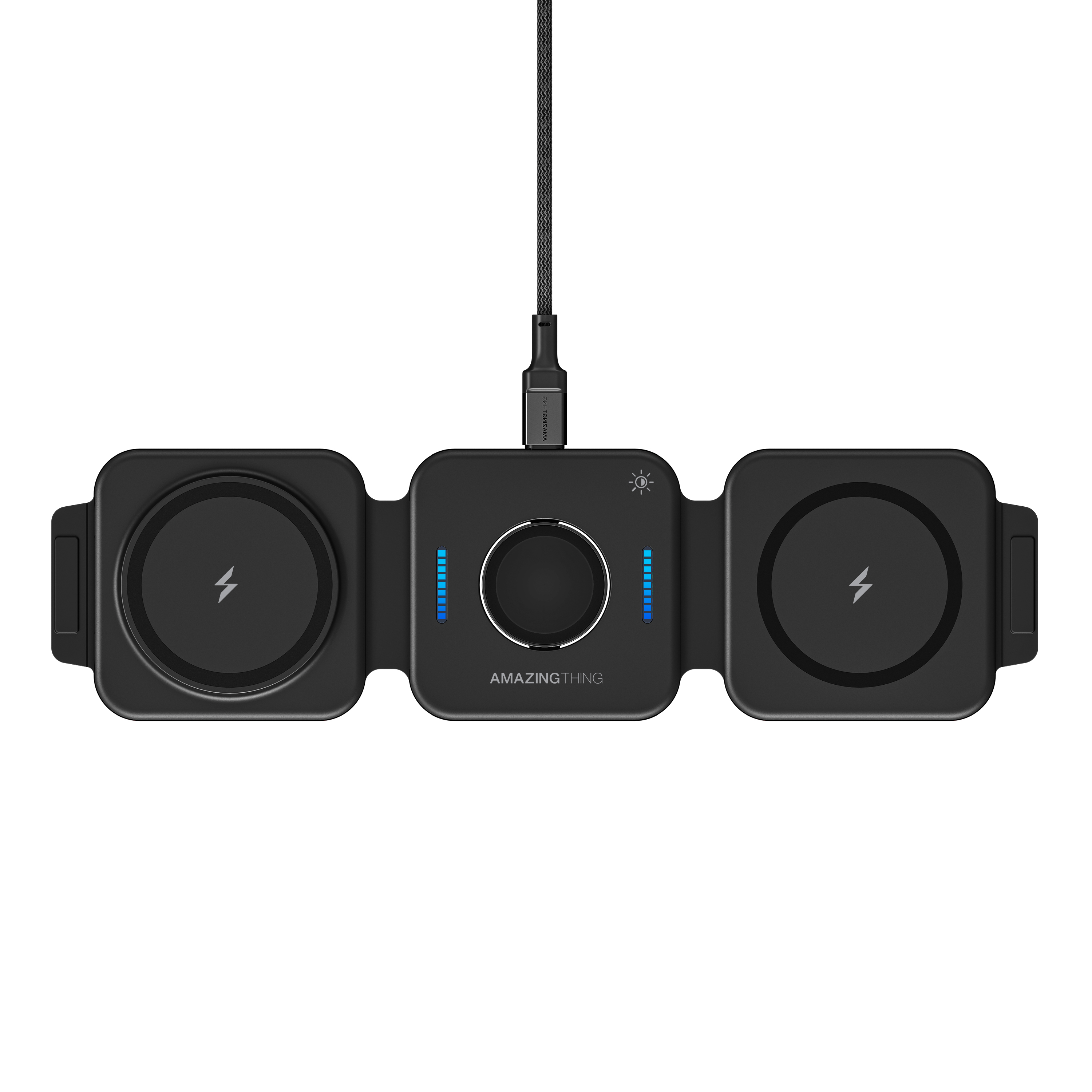 Amazingthing Explorer Pro Mag 三合一 PD15W 便攜式磁力充電器-黑